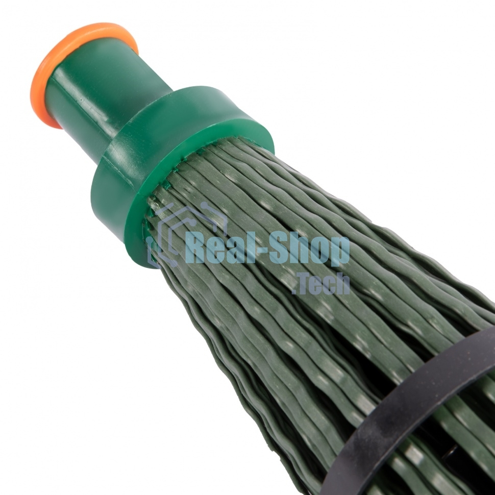 Метла полипропиленовая Сибртех, 140х310 мм, круглая, с фиксирующим ободом, без черенка