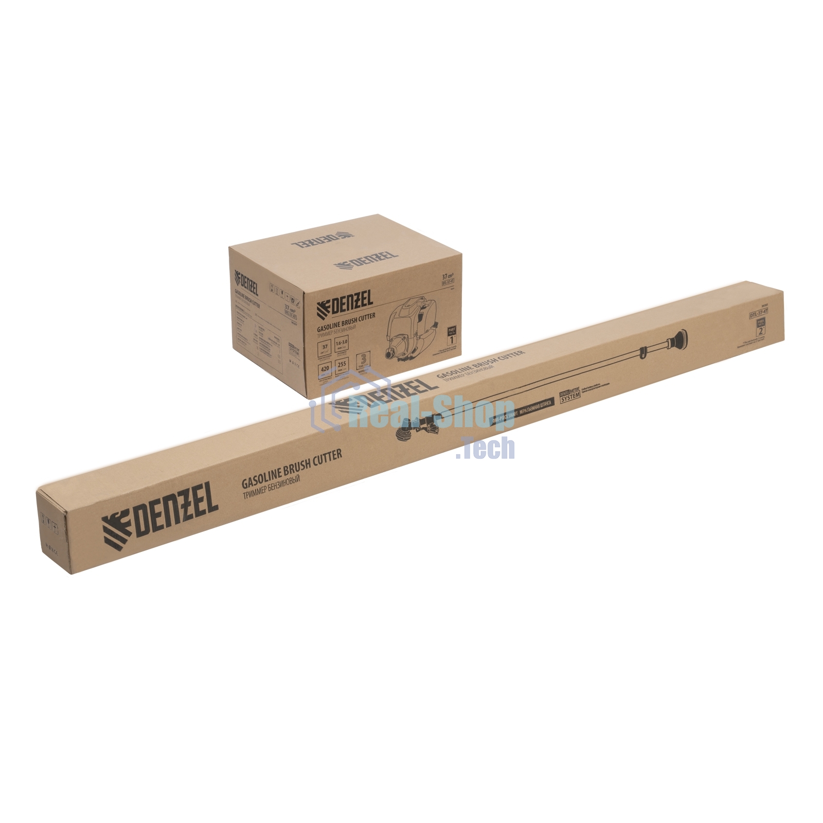 Триммер бензиновый Denzel DTL-37-4T, 4-тактный, 37 см3, неразъемная штанга, сост. из 2 частей 96267