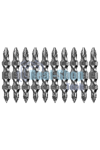 Набор бит Denzel двухстор., PH2-PH1х45 мм, сталь S2, 10 шт.