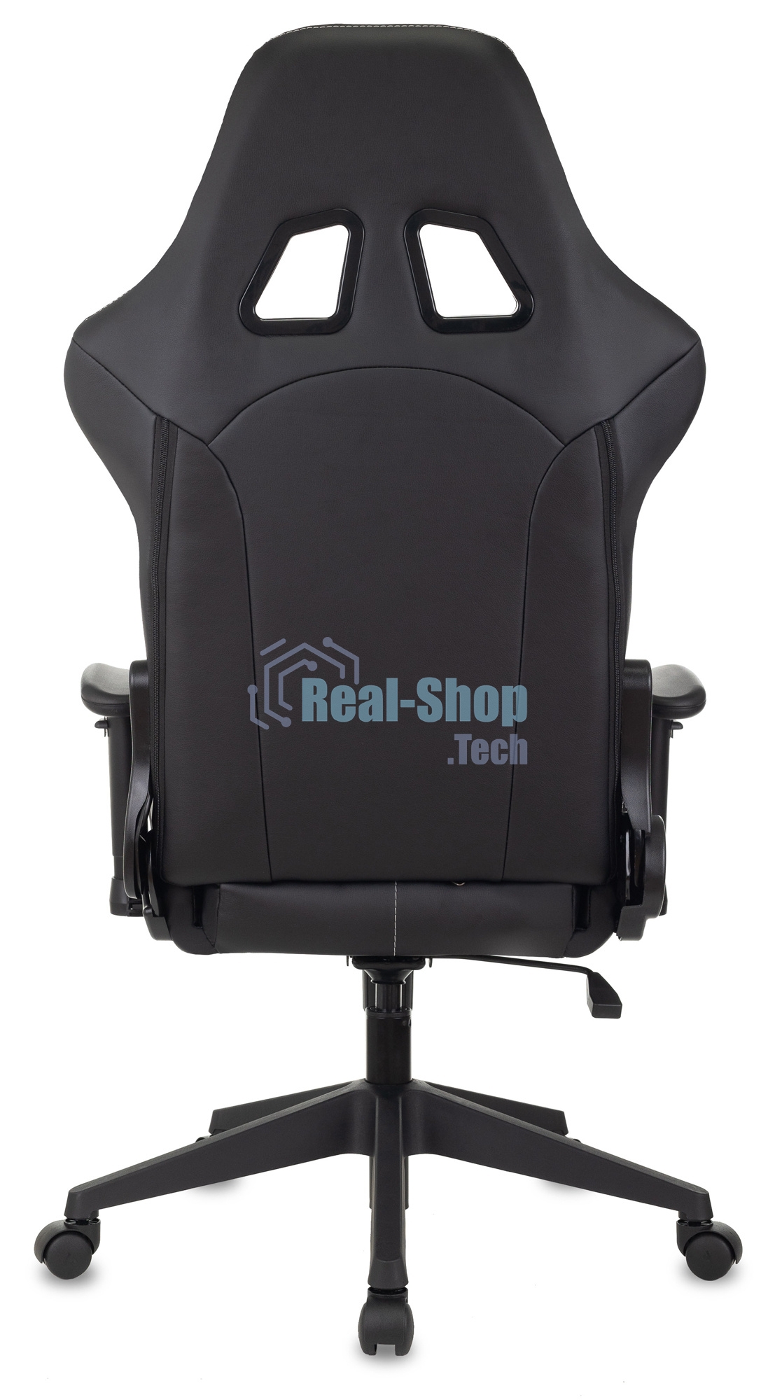 Кресло игровое Бюрократ VIKING 5 AERO WHITE черный/белый искусственная кожа