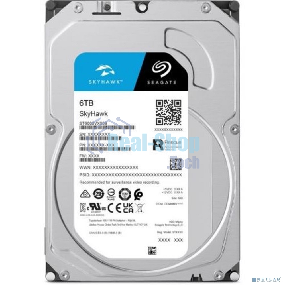 Жесткий диск Seagate SATA 6Tb 5400RPM 6Gb/S 256MB ST6000VX009