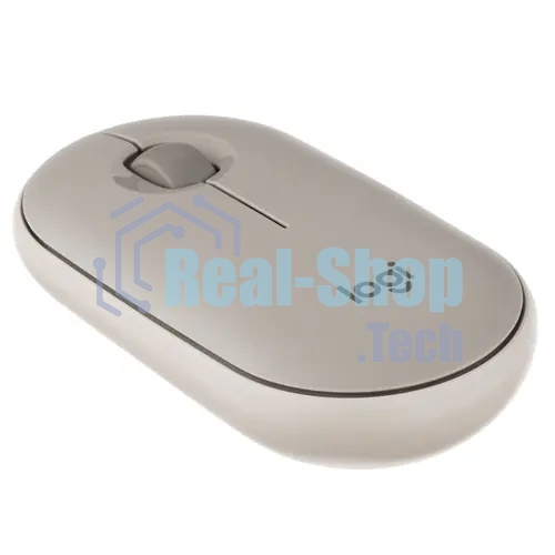 Мышь беспроводная Logitech Pebble M350 серый, 1000 dpi, радиоканал, Bluetooth, USB, кнопки - 3