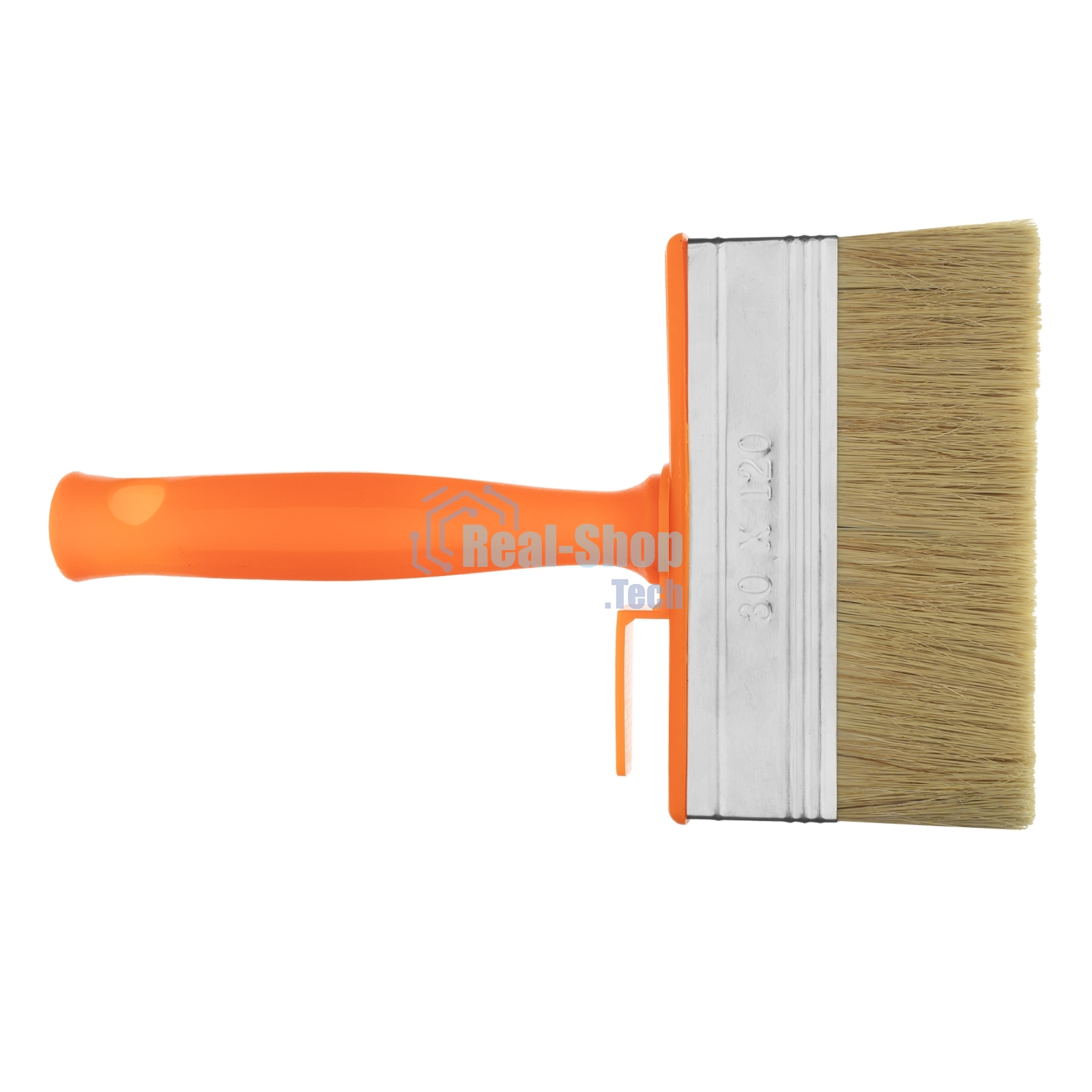 Кисть-ракля Sparta 30х120 мм, натуральная щетина, пластмассовый корпус, пластмассовая ручка