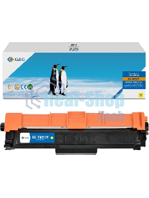 Картридж лазерный G&G, аналог Brother TN-217Y красный 2.3k