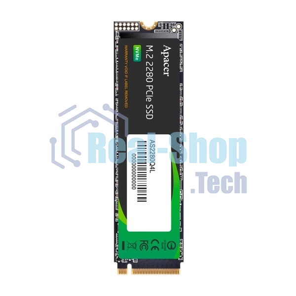 Накопитель SSD Apacer AS2280Q4L, 256Gb, M.2 2280, PCIe Gen4x4, NVMe 1.4, R/W 3300/1300