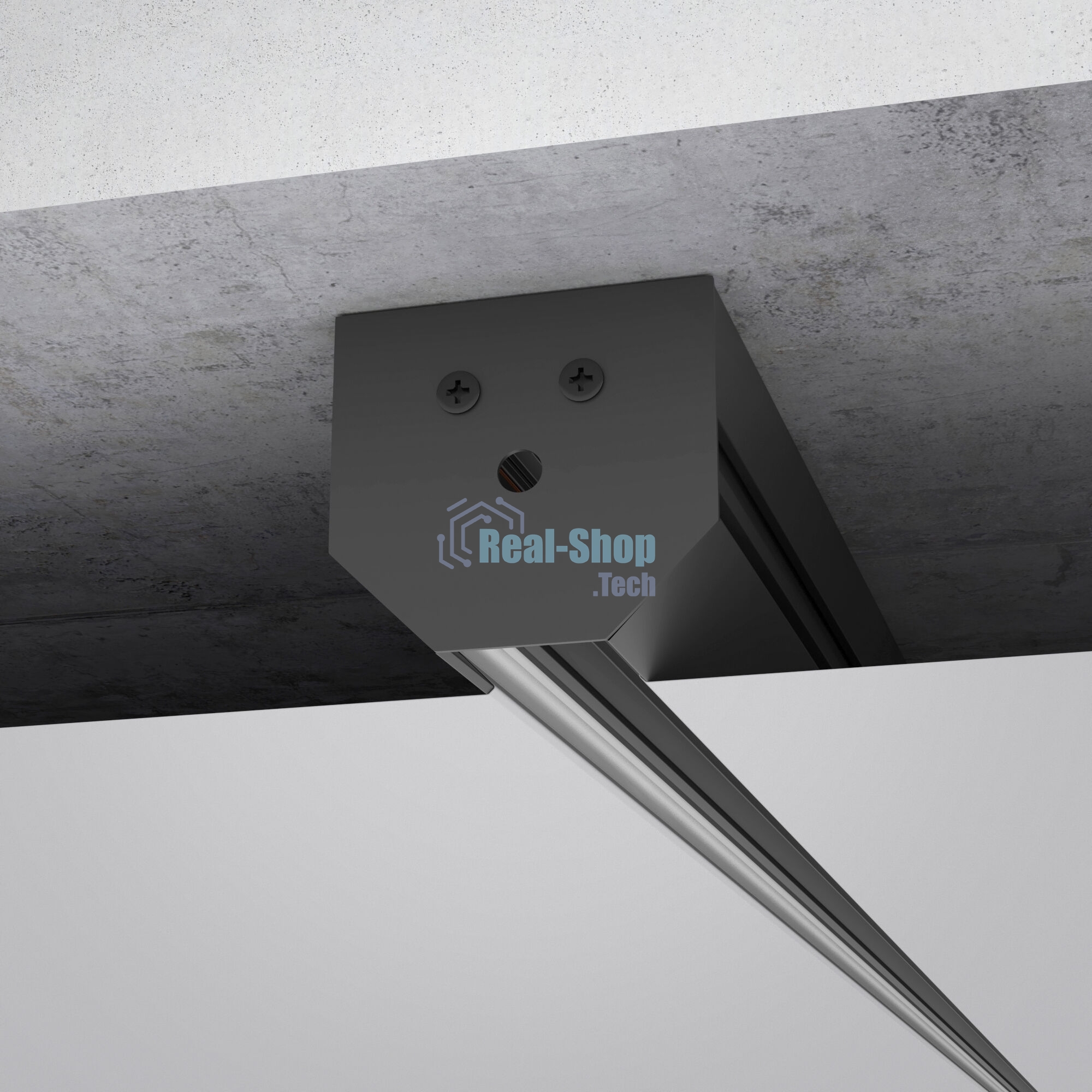Slim Magnetic Шинопровод в натяжной потолок с декоративными вставками (черный) (2м) 85204/00