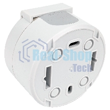Ovivo Розетка с/з с крышкой, IP54, ОУ, ИксВан (xONE), белый, 406-010000-249