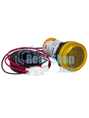 Индикатор значения тока и напряжения ED16-22AVD 100А желт. PROxima EKF ed16-22avd-y
