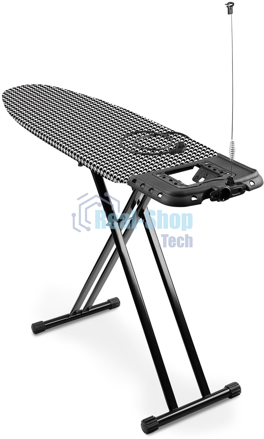 Гладильная доска Ника Haushalt Lux 123x46см рег.высот. черный/рисунок (LX/H)