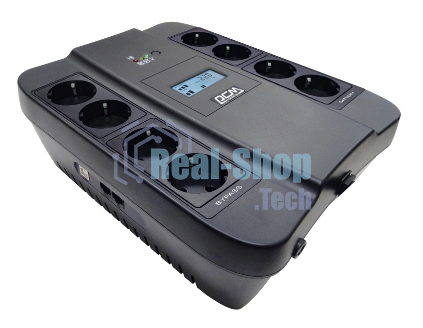 Источник бесперебойного питания Powercom Spider SPD-550U LCD 330Вт 550ВА черный