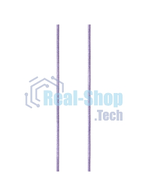 Кабель USB ACD-Style Lightning - USB-A 2-сторонние коннекторы, нейлон, 1м, фиолетовый