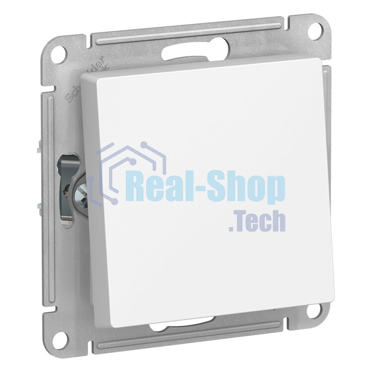 Переключатель 1-клавишный IP44, сх.6, 10АХ, механизм ATN440161 Schneider Electric AtlasDesign Aqua белый