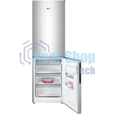 Холодильник Atlant XM-4621-181 серебристый двухкамерный 205/119л морозилка снизу