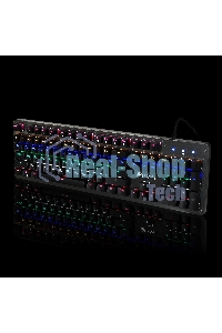 Клавиатура проводная Oklick 970G DARK KNIGHT механическая черный USB Gamer LED