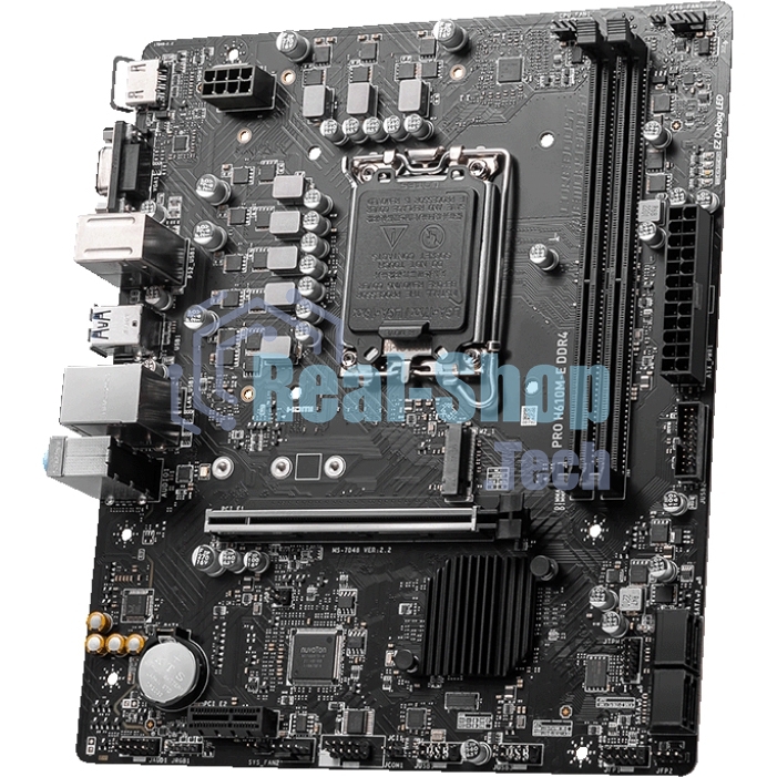 Материнская плата MSI PRO H610M-E DDR4, LGA 1700, Intel H610, 2xDDR4, 4xSATA, 1xM.2, 1xPCIe 4.0 x16, 1xPCIe 4.0 x1, 1xHDMI, 1xVGA, 1xRJ45 1Gb, 2xUSB-A 3.2 Gen 1, 4xUSB-A 2.0, 3x3.5мм, 7.1, mATX