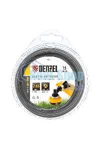 Леска для триммера Denzel двухкомпонентная круглая 2,65мм 15 м EXTRA CORD 96128