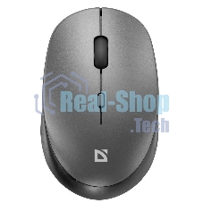 Мышь беспроводная Defender Auris MB-027 серый, 1600 dpi, радиоканал, USB, кнопки - 4