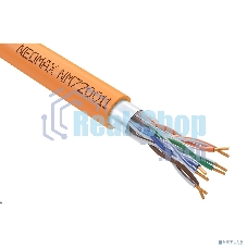 Кабель NEOMAX NM720011 F/UTP cat.5e 4x2x0.52, 24 AWG, Медь, ZH нг(А)-HF (LSZH), внутренний (305 м), оранжевый