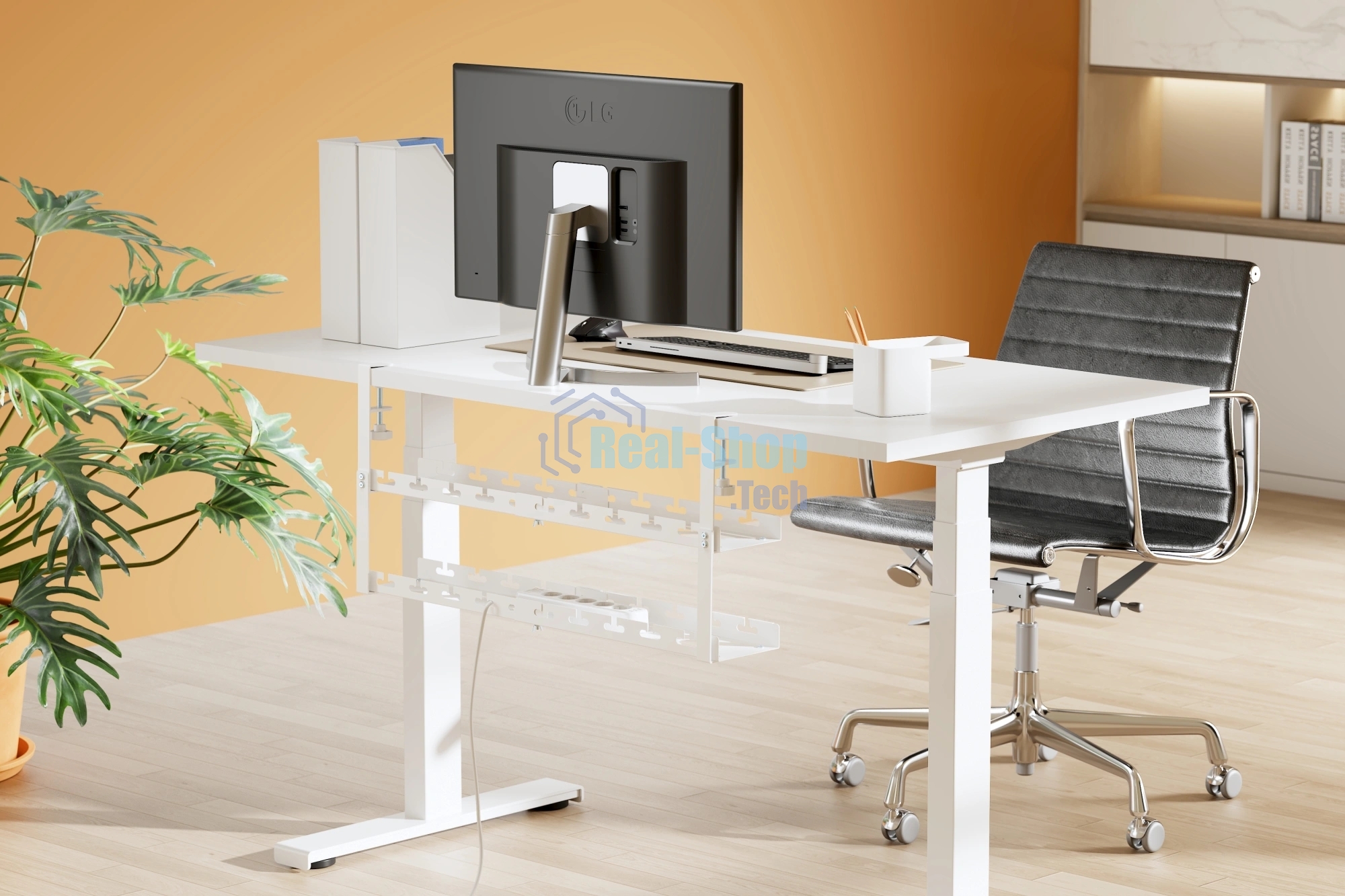 Кабель-канал Cactus CS-CM-700-2WT для столов 72.8x13.5x34.2 см белый