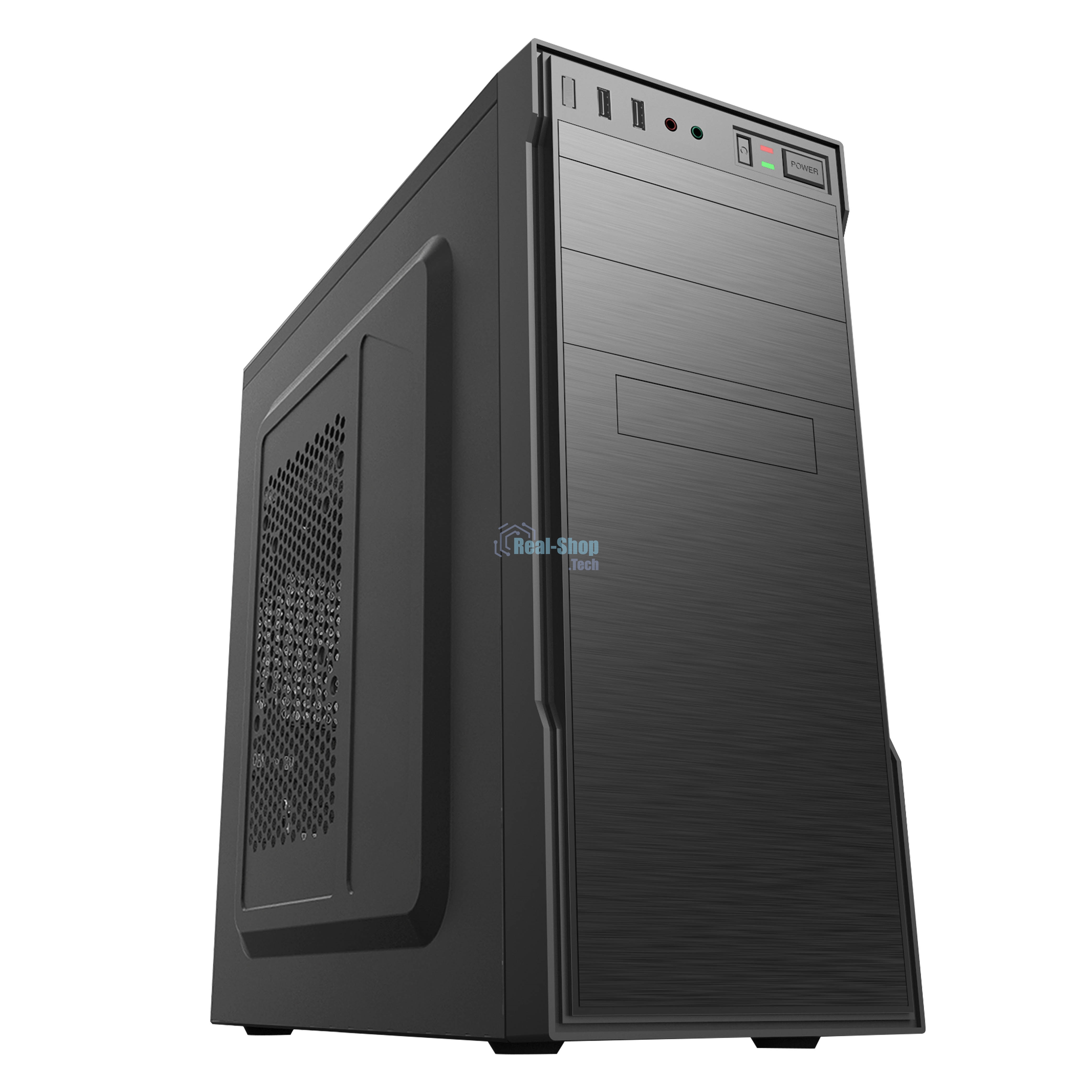 Компьютерный корпус с блоком питания 450Вт./Case Forza ATX, 450W, 1xUSB 2.0+1xUSB 3.0, Black, w/o FAN, 8 см fan PSU, power cord