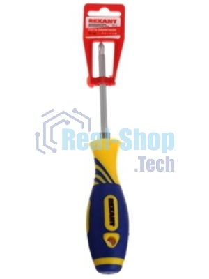 Отвертка шлицевая Rexant SL 3х150 мм, двухкомпонентная рукоятка