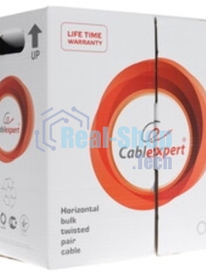 Кабель FTP Cablexpert FPC-5004E-SO кат.5e медь однож. экран, 305м pullbox, серый