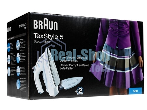 Утюг Braun SI5225PU фиолетовый/белый, 2500 Вт, 50 г/мин, 200 г/мин, 300 мл