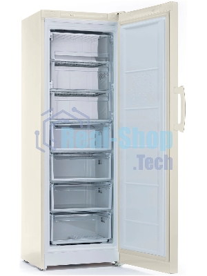 Морозильная камера Indesit DSZ 5175 E, бежевый, 261 л, 4 ящика