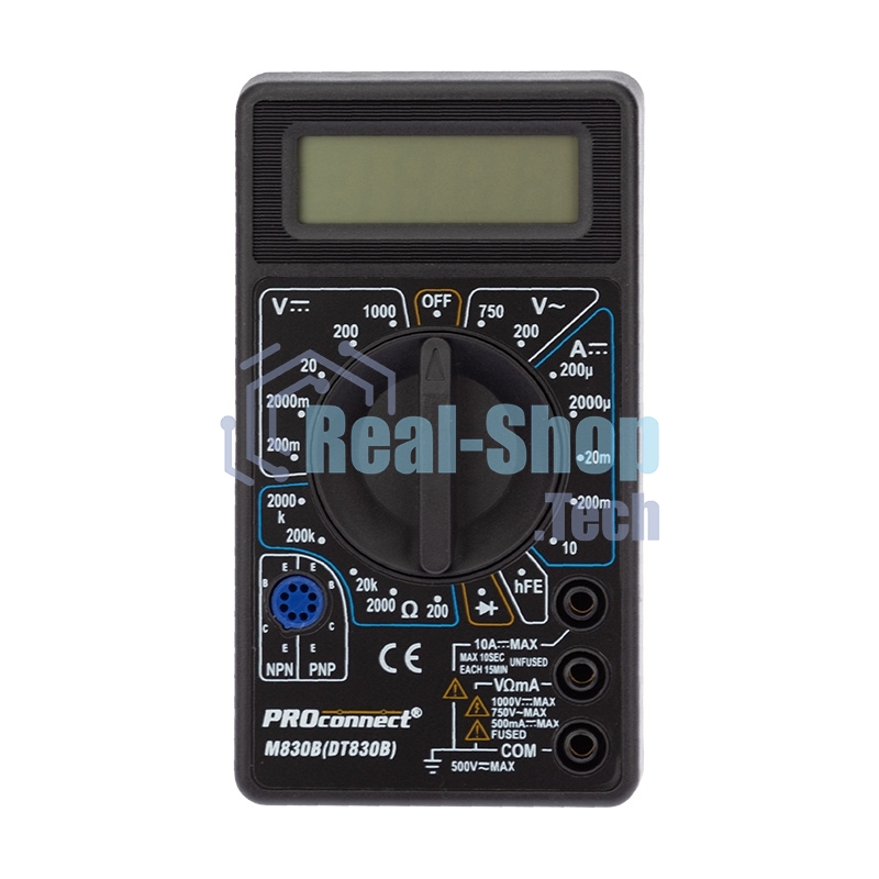 Портативный мультиметр M830B (DT830B) PROconnect