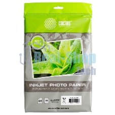 Фотобумага Cactus CS-GA418050ED A4/180г/м2/50л./белый глянцевое для струйной печати