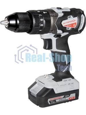 Дрель-шуруповерт ИНТЕРСКОЛ ДАУ-13/18В, 18 В, 2 Ач, 60 Нм, бесщеточный, ударный