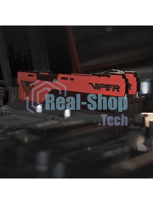 Оперативная память Patriot Viper Elite II, DDR4, 16GB (2x8 GB), 3200 MHz, CL18, DIMM, радиатор, красный, черный