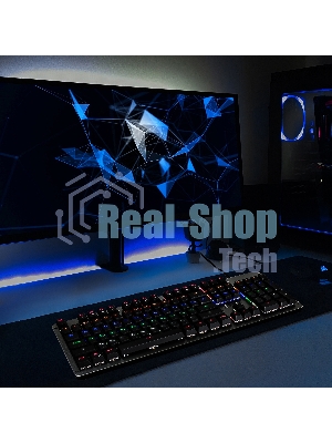 Клавиатура проводная Oklick 970G DARK KNIGHT механическая черный USB Gamer LED