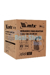 Тепловая пушка керамическая MTX SHCL-2000, квадратная, 230 В, 125 м3/ч, 1/2 кВт