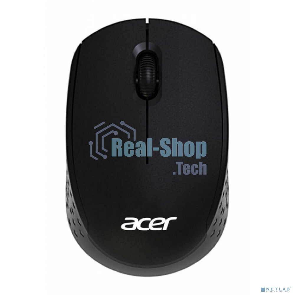 Мышь беспроводная Acer OMR020 черный, 1200 dpi, радиоканал, USB, кнопки - 3