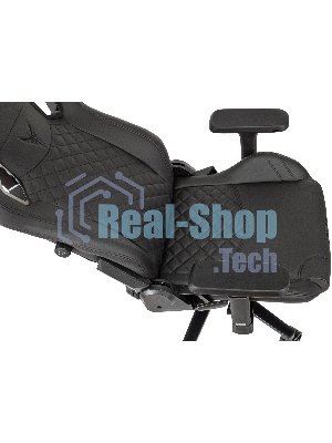 Кресло Knight Craft черный, экокожа, 120 кг, механизм качания