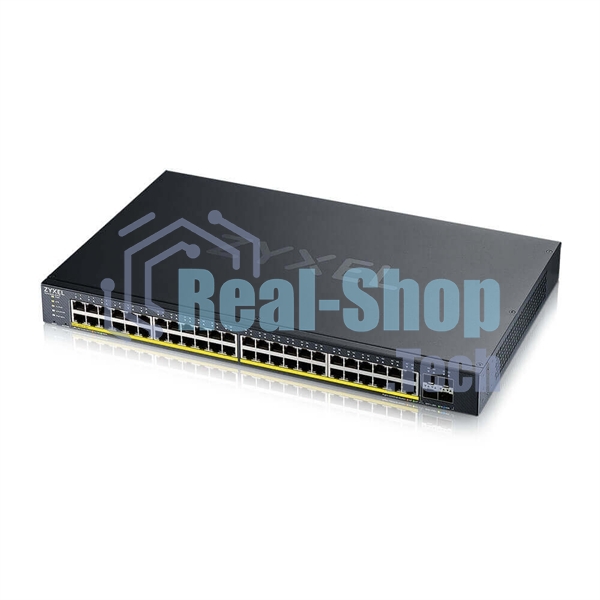 Коммутатор XGS1935-52HP, 52 Port Smart Managed PoE Switch, 48x Gigabit PoE and 4x 10G SFP+, hybrid mode, standalone or NebulaFlex Cloud, 375 Watt PoE