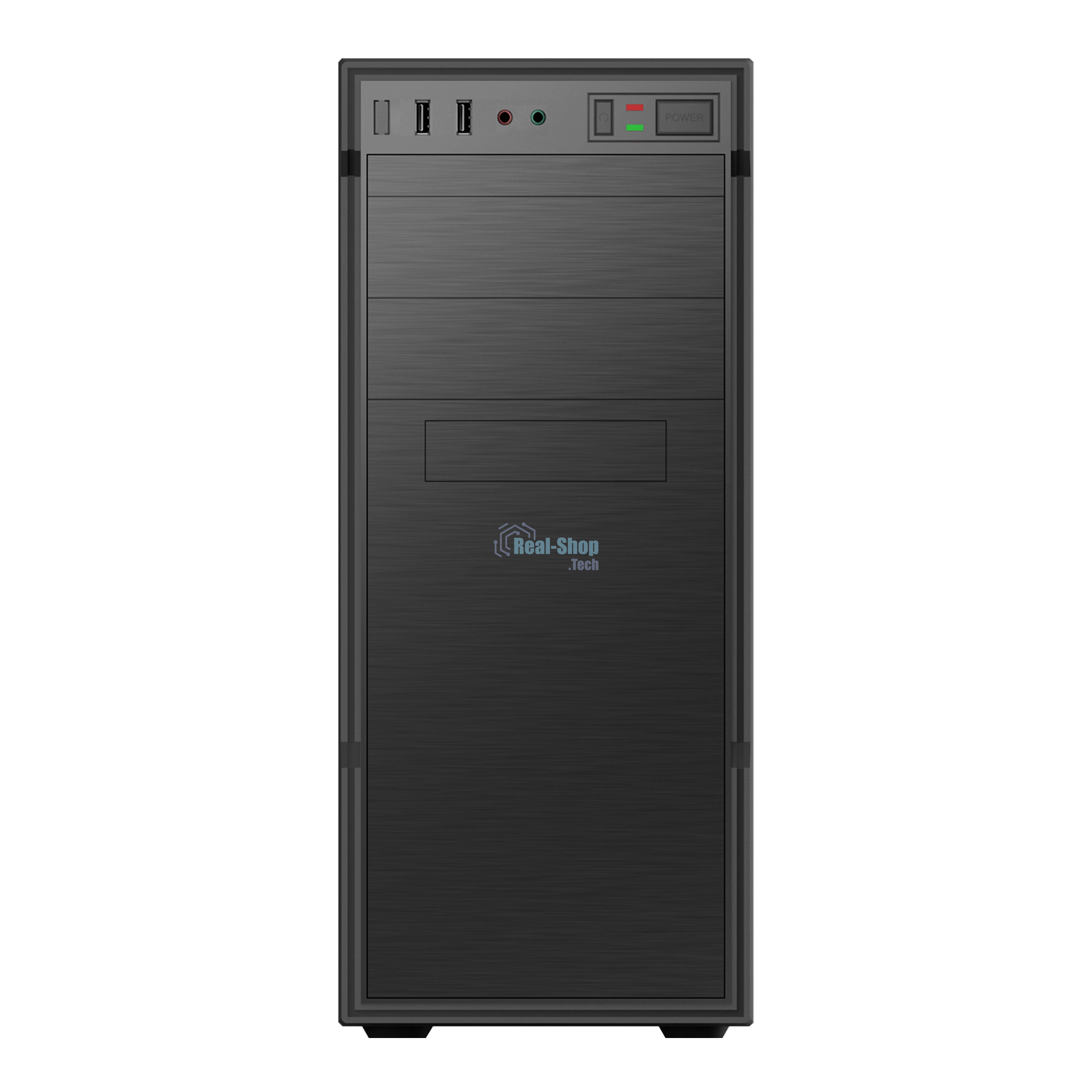 Компьютерный корпус с блоком питания 450Вт./Case Forza ATX, 450W, 1xUSB 2.0+1xUSB 3.0, Black, w/o FAN, 8 см fan PSU, power cord