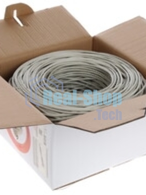 Кабель FTP Cablexpert FPC-5004E-SO кат.5e медь однож. экран, 305м pullbox, серый