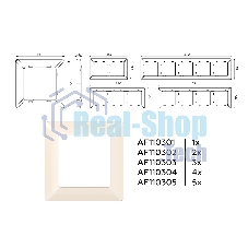Рамка ALFA Line (Бежевый глянец) 2-ая AF110302