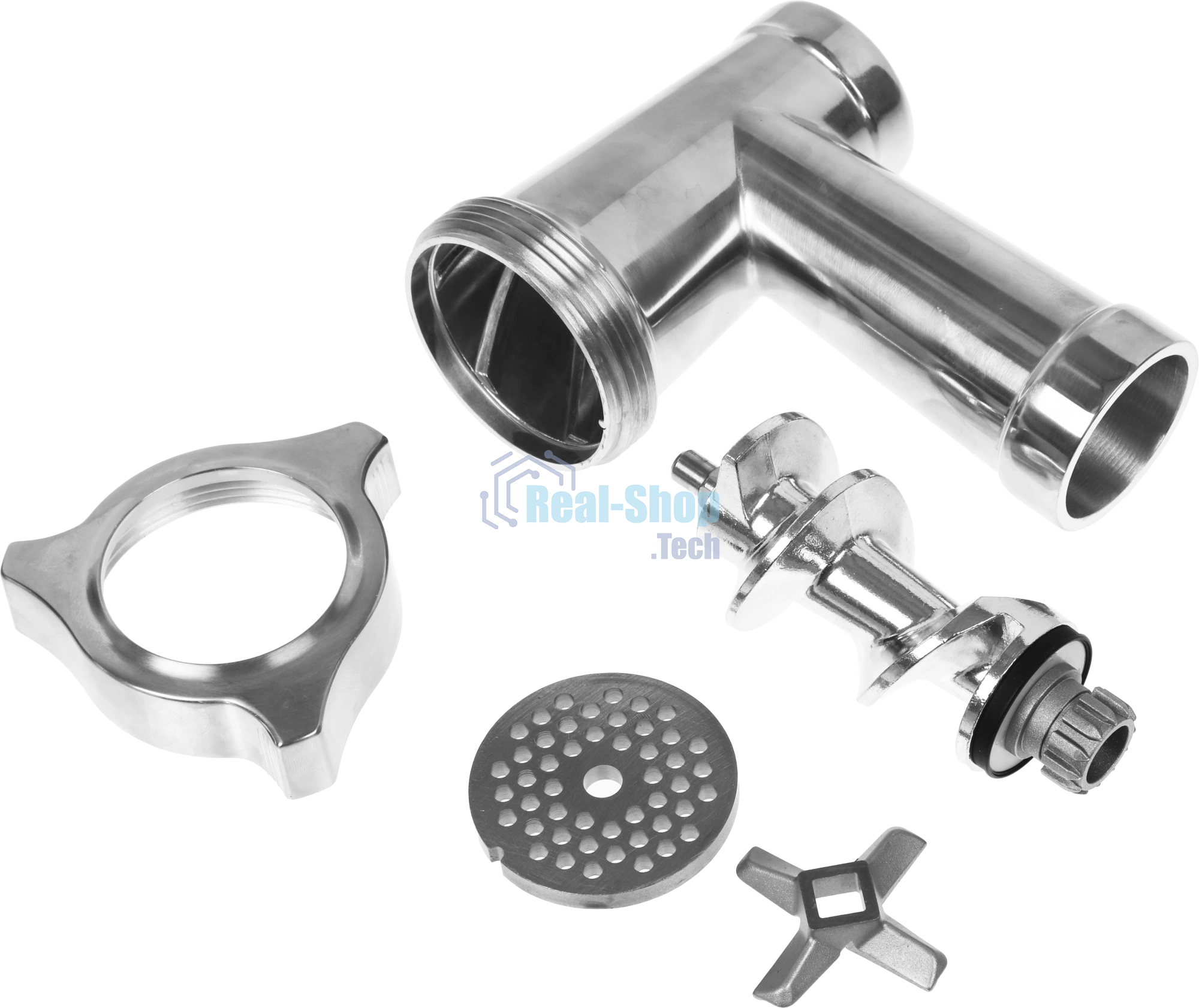 Мясорубка электрическая Bosch MFW68680 черный, 2200 Вт, 4.3 кг/мин, реверс, защита от перегрузки, насадки - 5