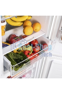 Холодильник Maunfeld MFF176SFW белый двухкамерный 187/75л морозилка снизу, ручная разморозка