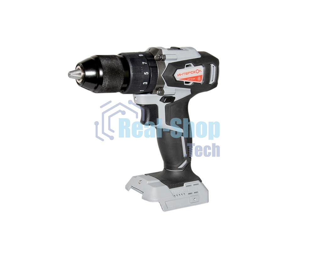 Дрель-шуруповерт аккумуляторная ИНТЕРСКОЛ ДАУ-13/18ВК, Аккумуляторный, 18В, Без АКБ и ЗУ, Ударный, Кейс