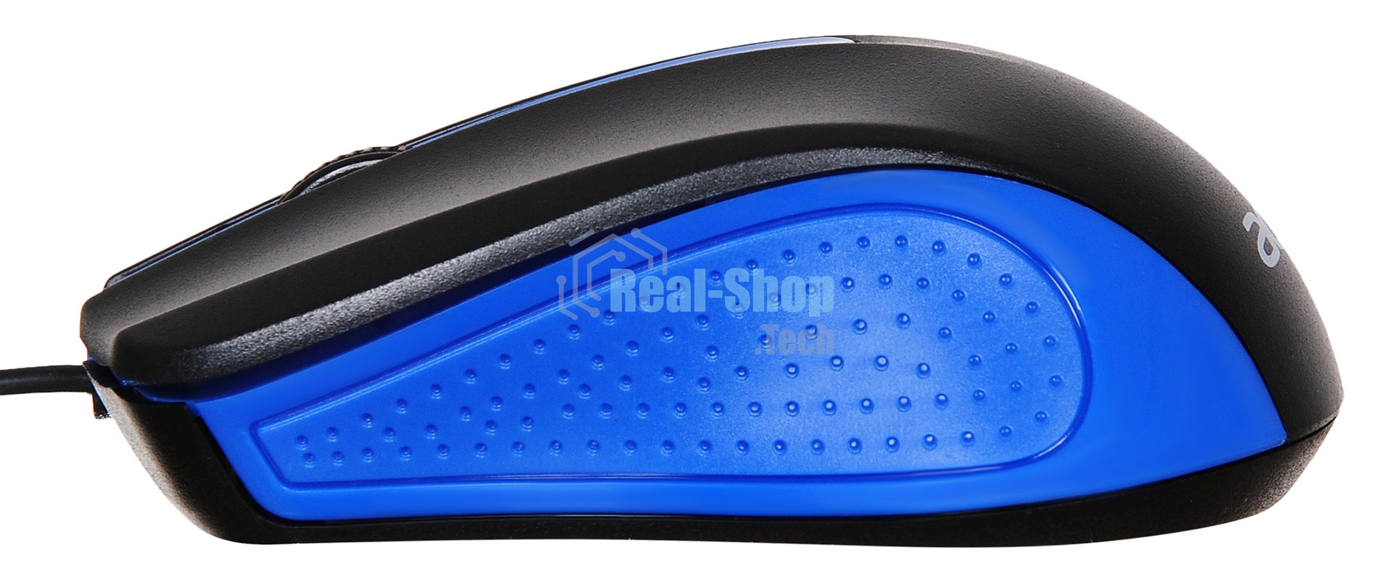 Мышь проводная Acer OMW011 черный/синий, 1200 dpi, USB, кнопки - 3
