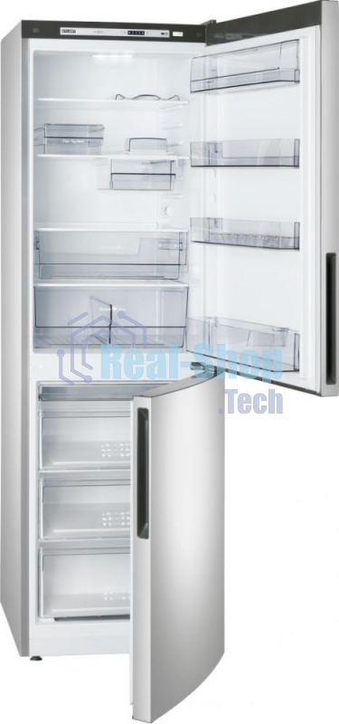 Холодильник Atlant XM-4621-181 серебристый двухкамерный 205/119л морозилка снизу