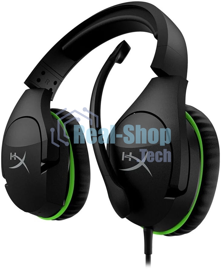 Гарнитура проводная HyperX Cloud Stinger черный/зеленый для: Xbox Series/One (4P5K1AA)