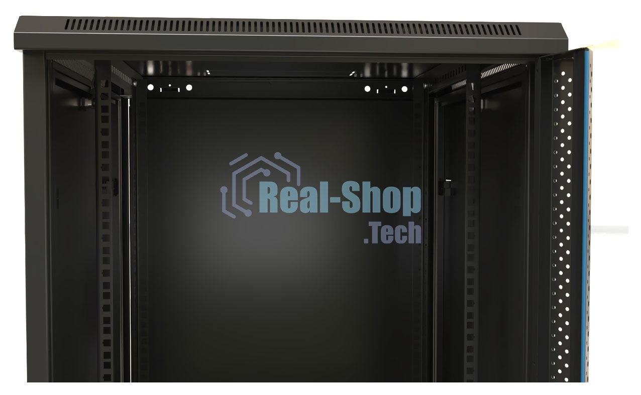 Шкаф настенный Hyperline TWB-0966-SR-RAL9004 19-дюймовый (19