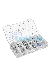 Набор гаек Сибртех М3, М4, М5, М6, М8, М10, 600 предметов