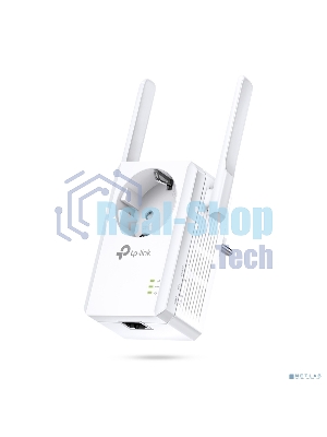 Сетевой адаптер TP-Link SOHO TL-WA860RE 300Mbps Wireless N Wall Plugged Range Extender with AC Passthrough, QCA(Atheros), 2T2R, 2.4GHz, 802.11b/g/n, 1 10/100Mbps LAN port, Range Extender button, Range Extender mode, suppo поставляется без кабеля RJ-45
