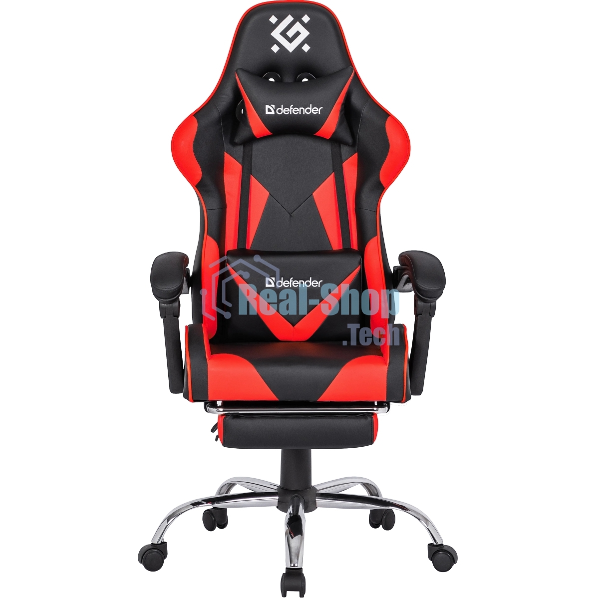 Кресло игровое Defender PILOT RED/BLACK